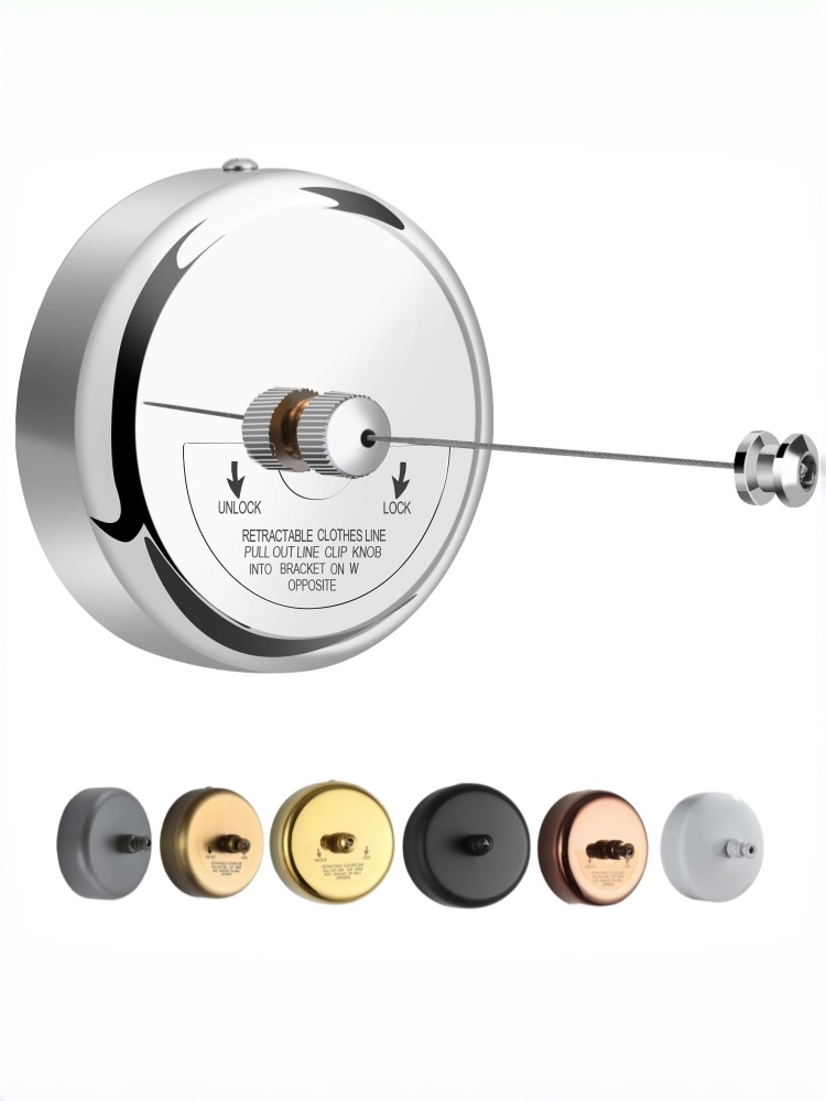 LYS2601L01 Wall-Mounted Stainless Steel Retractable Clothesline 