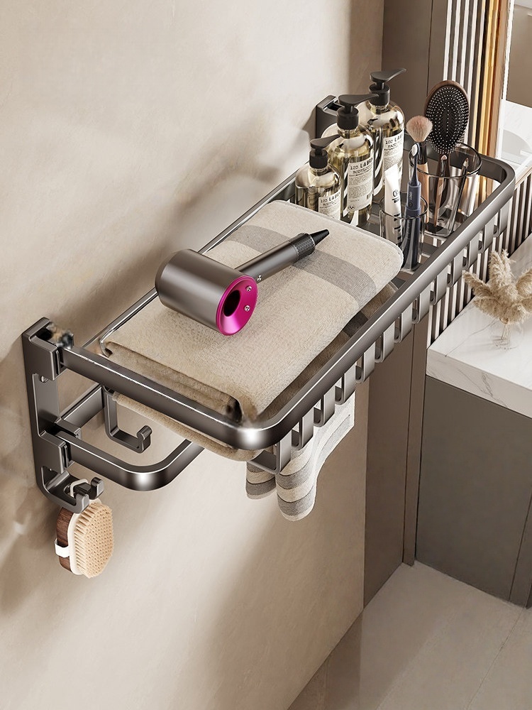 YJJ2601G01 Foldable Wall-Mounted Towel Rack 
