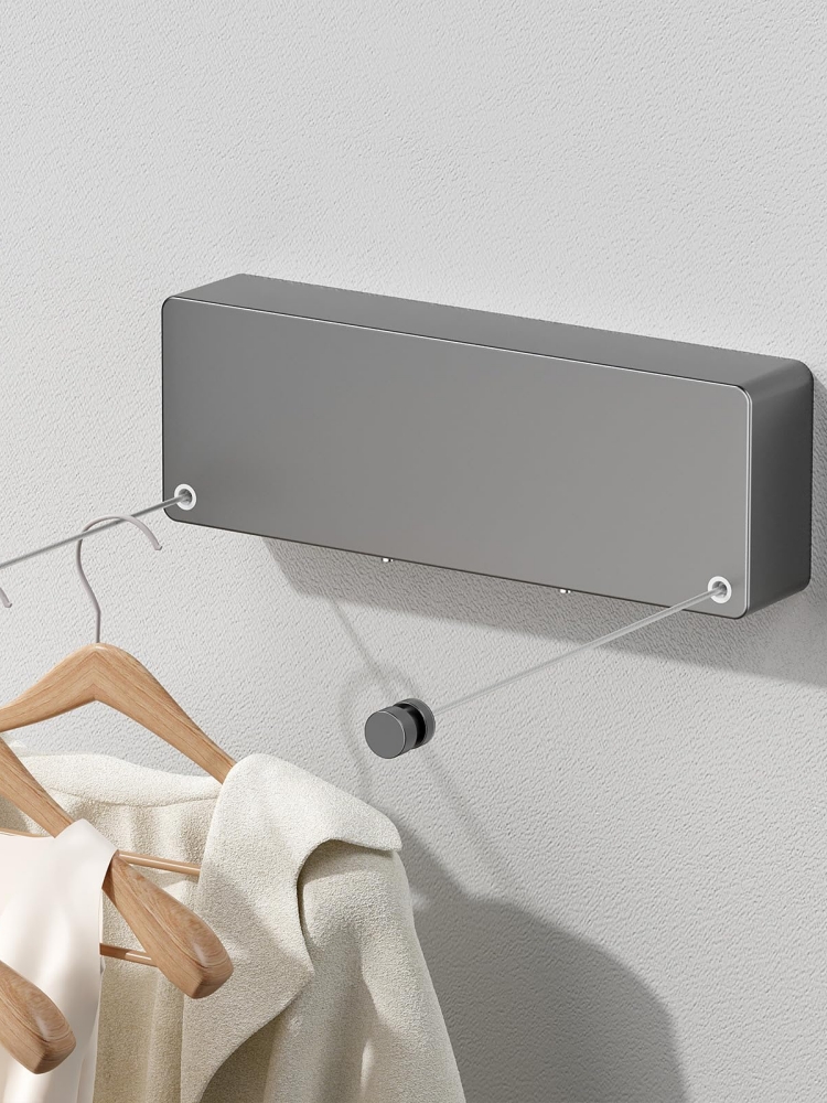LYS2603B01 Wall Mounted Space-saving Drying Rack Retractable Clothesline
