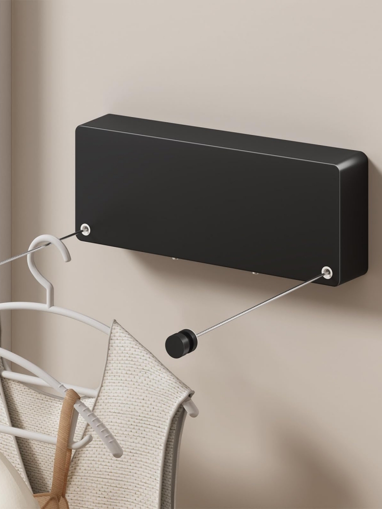LYS2603B01 Wall Mounted Space-saving Drying Rack Retractable Clothesline