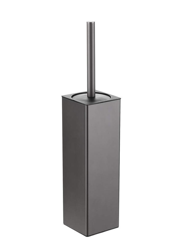 MTS2603B01 Square Free-Standing Stainless Steel Toilet Brush Holder with Lid