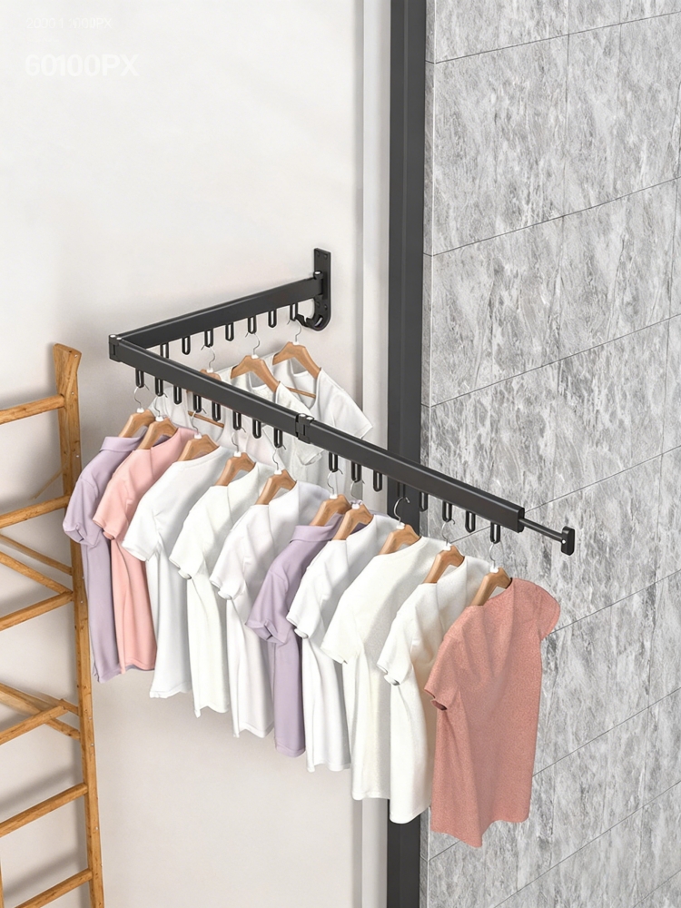 LYS2613B01 Wall-Mounted Fold-up Clothes Rack