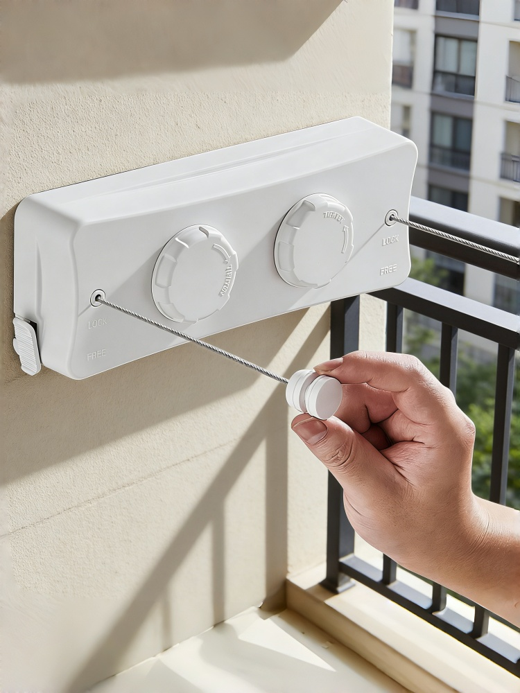 LYS2620W01 Heavy Duty Retractable Clothesline 16.7 Ft