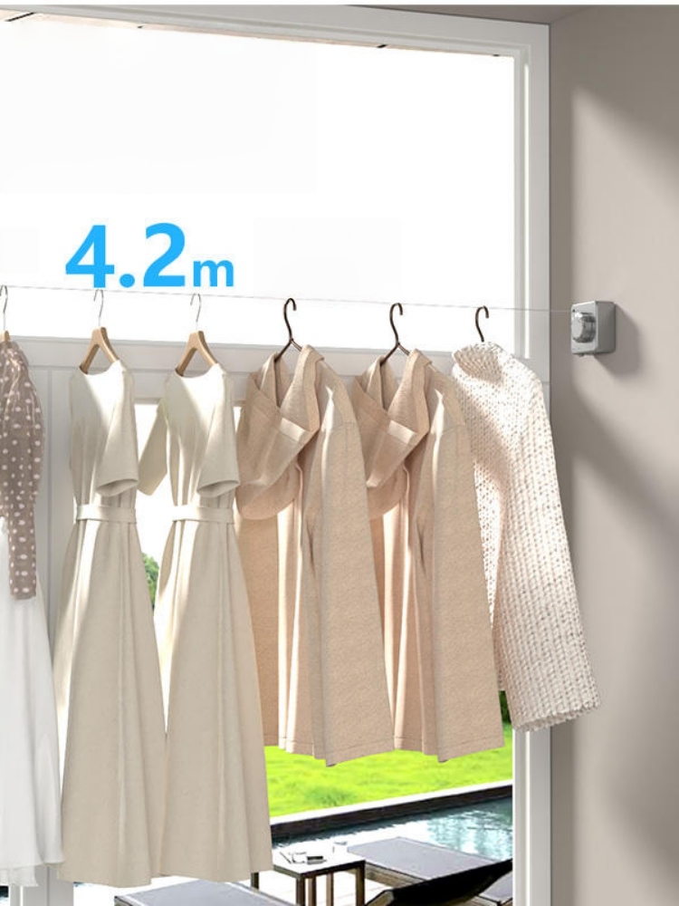 LYS2621G01 Heavy Duty Wall Mounted Laundry Line 4.2M