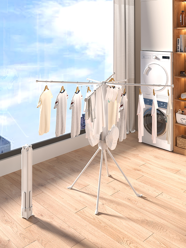 LYS2625W01 Portable Floor Folding Laundry Drying Rack  