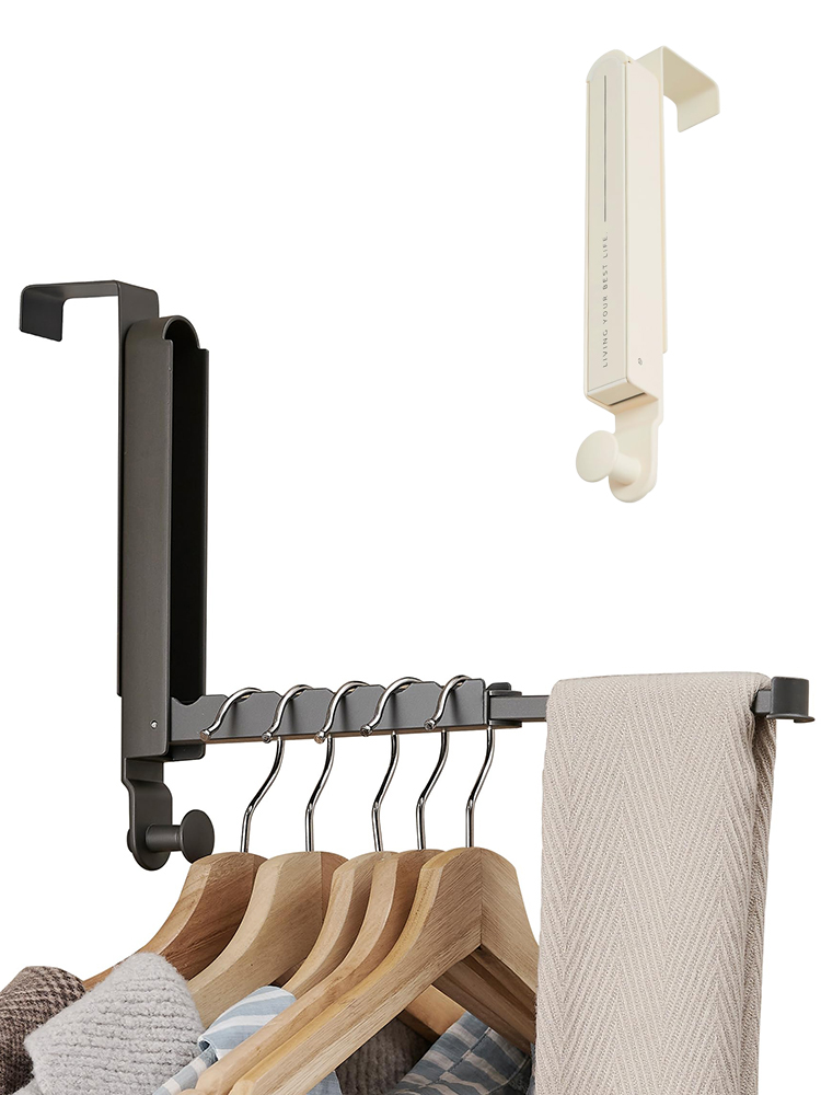 LYS2628G01 Foldable Over Door Drying Rack with Retractable Rod