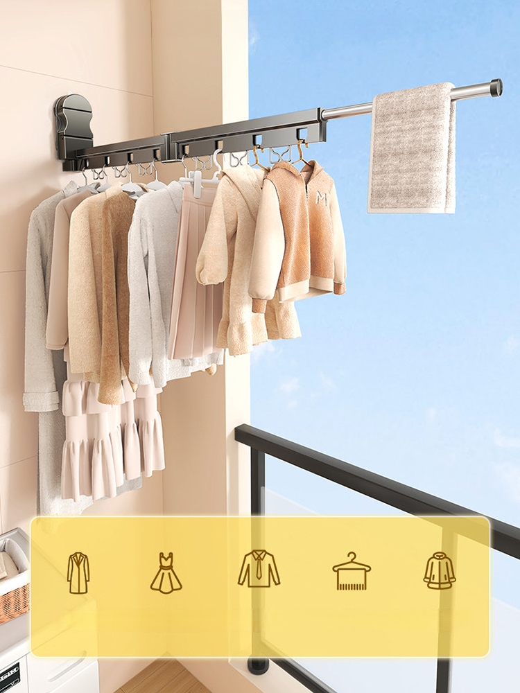 LYS2632G01 Clothes Drying Rack with Suction Cup