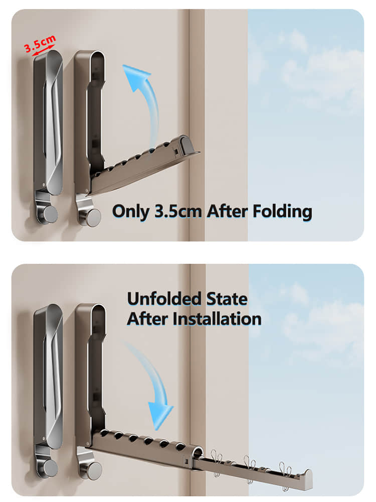 LYS2637G01 Foldable Over-the-Door Hanger