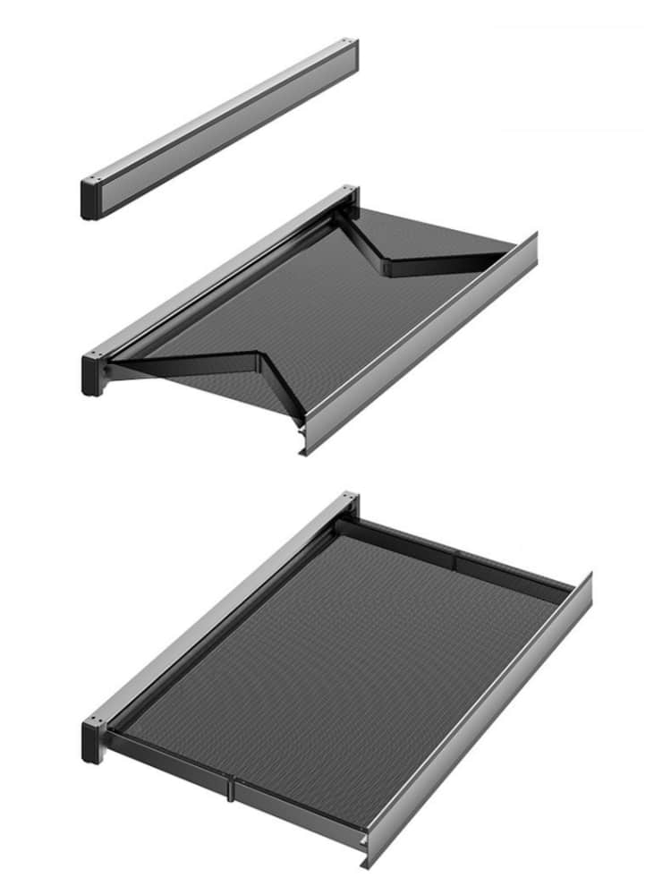 LYS2640G01 Retractable Indoor Clothes Drying Rack with Mesh Surface