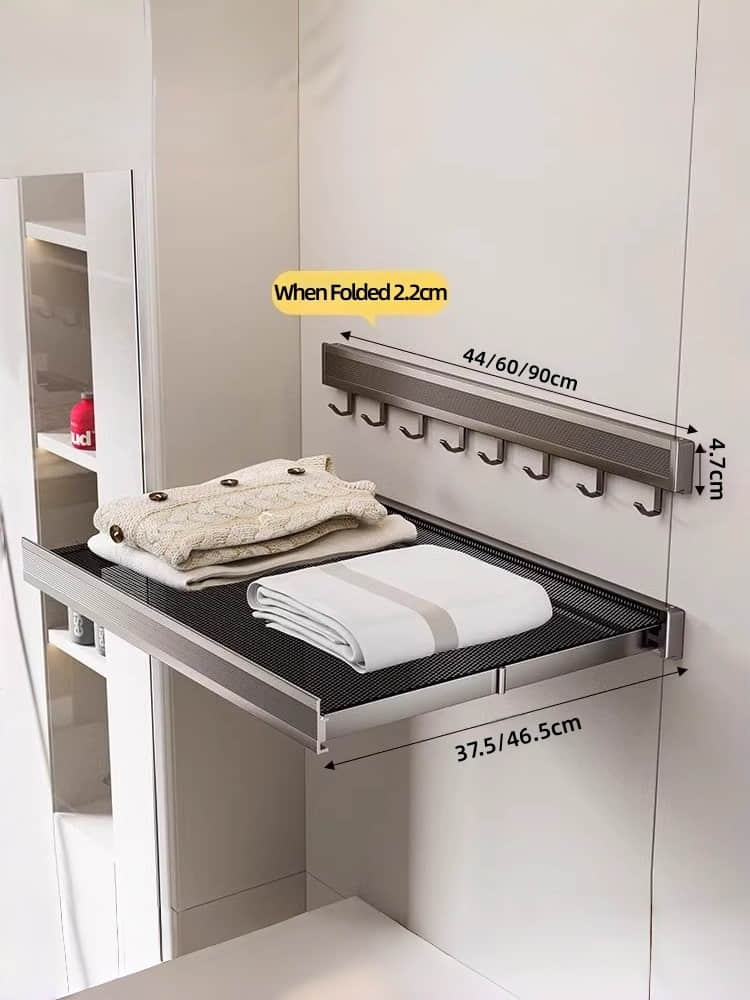 LYS2640G01 Retractable Indoor Clothes Drying Rack with Mesh Surface