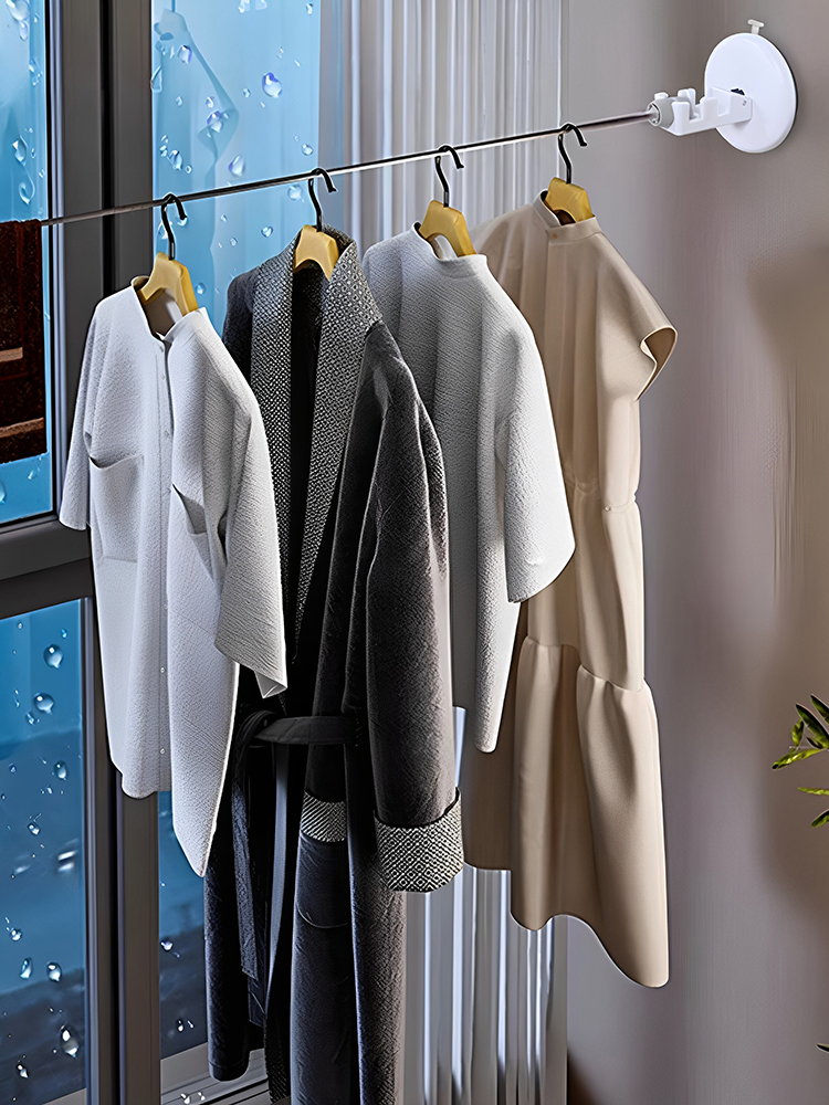 When choosing an outdoor retractable clothesline, what should you pay attention to?