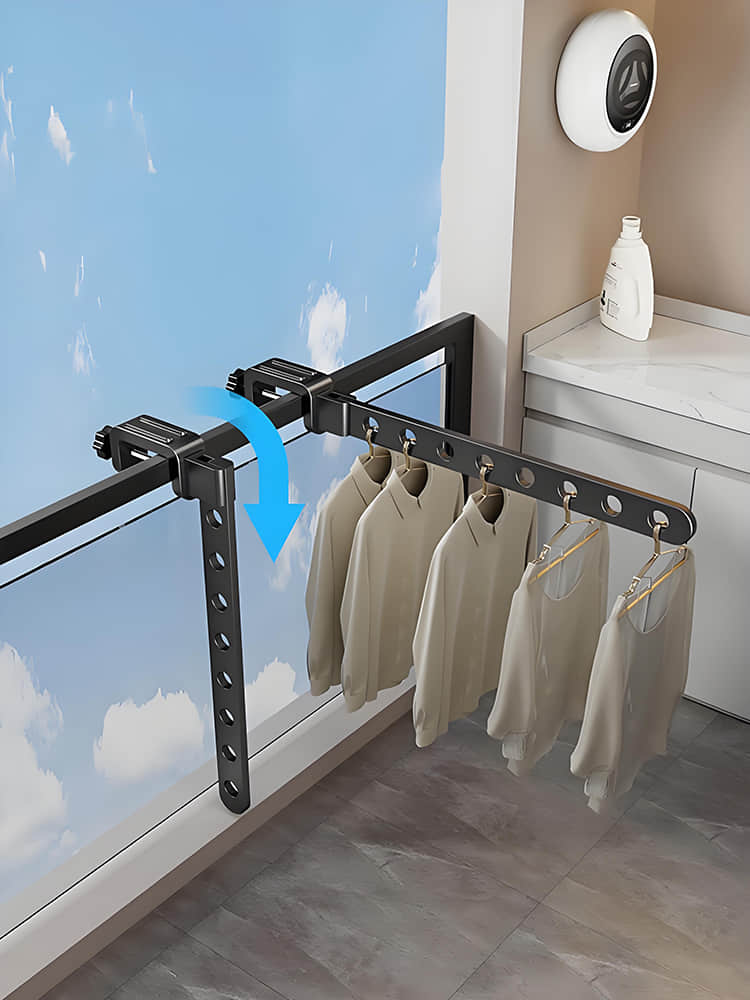 LYS2655G01 No-Drill Foldable Drying Rack