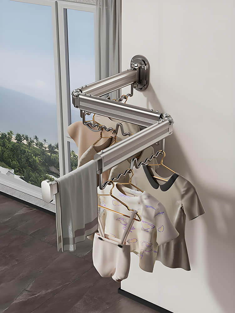 LYS2657G01 Wall Mounted Foldable and Expandable Drying Rack