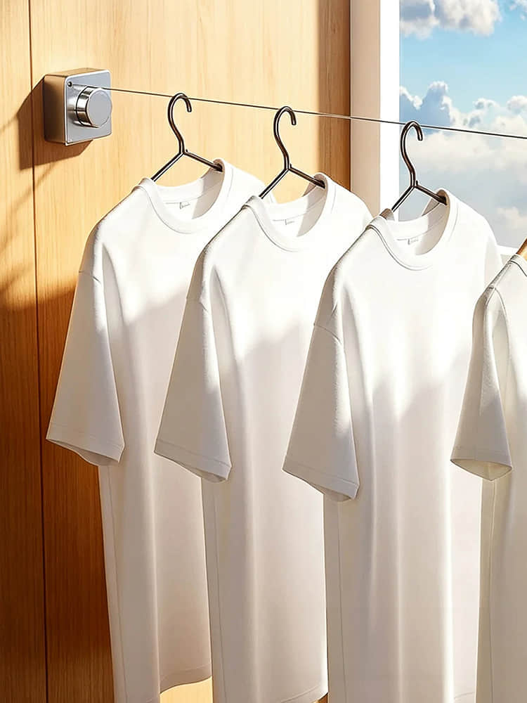 LYS2658G01 Wall Mounted Stainless Steel 4.2M Retractable Clothesline